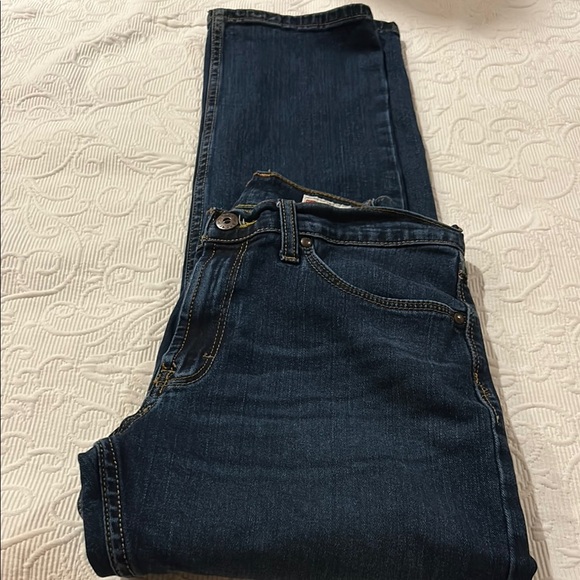 Wrangler Blue Straight Jeans Classic Style - Picture 7 of 7